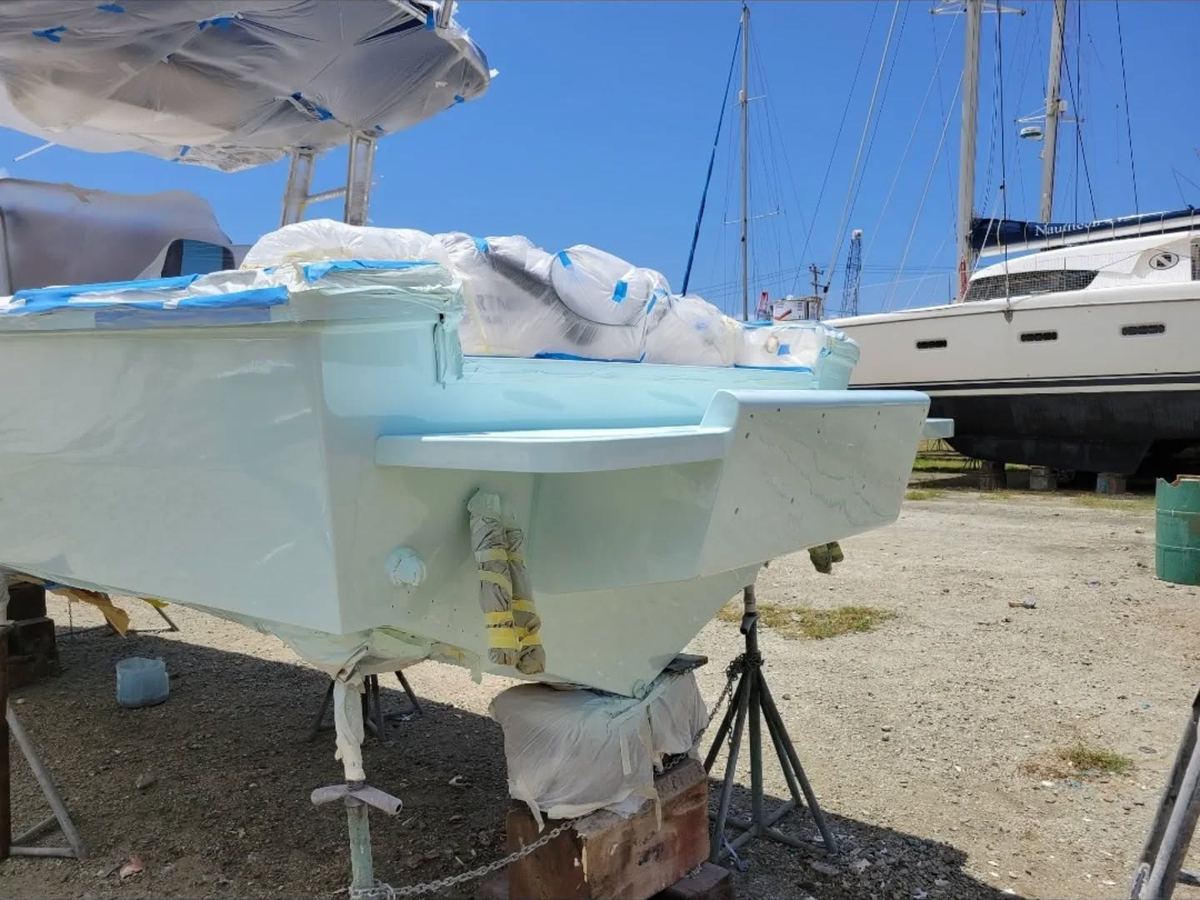 Antifouling paint on hull